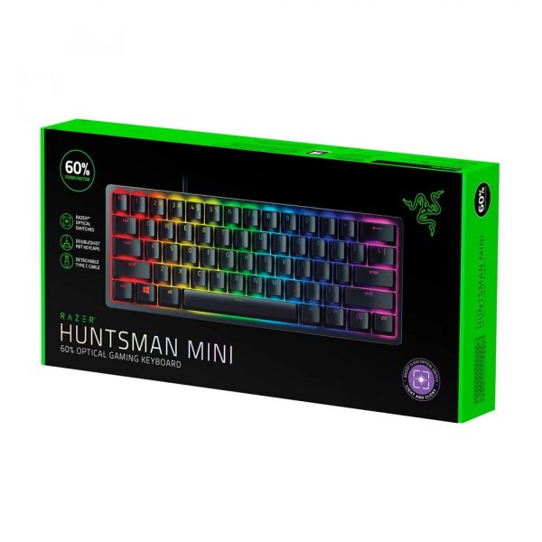 کیبورد گیمینگ ریزر مدل RAZER Huntsman Mini Purple Switch