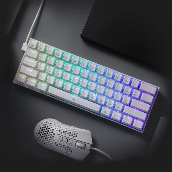 کیبورد گیمینگ ردراگون Redragon Dragonborn K630W-RGB White