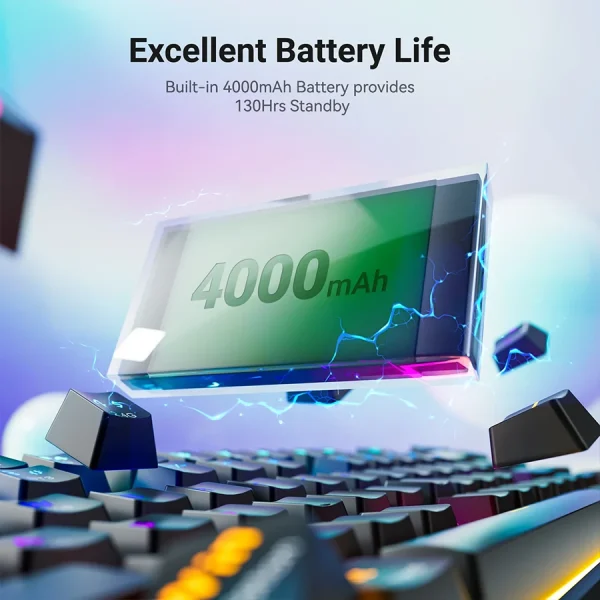 کیبورد گیمینگ بی‌سیم ردراگون Redragon K708 PRO Flekact RGB
