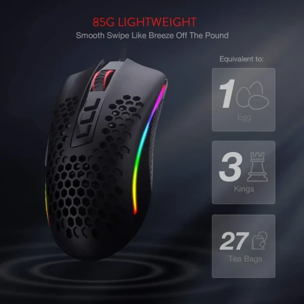 موس باسیم گیمینگ ردراگون Redragon Storm M808