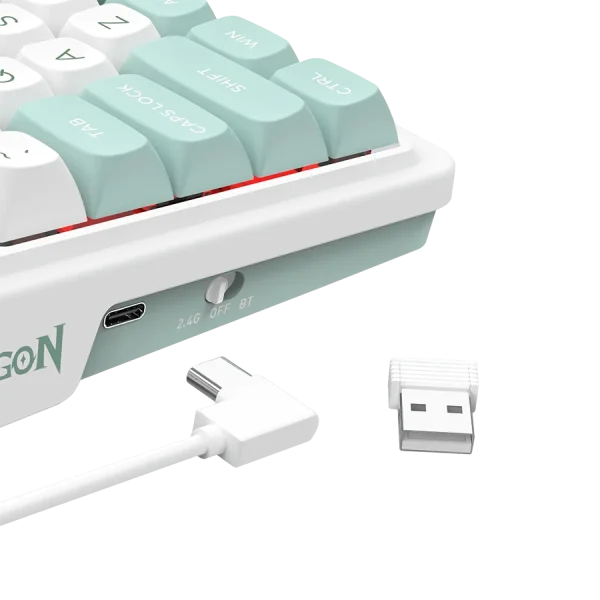 کیبورد بی سیم/باسیم مکانیکال گیمینگ ردراگون Redragon GALATIN PRO RGB K719